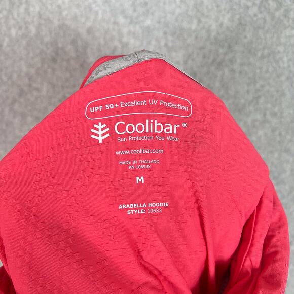 Coolibar Coral Pink Arabella Hoodie Size Medium - Picture 10 of 11
